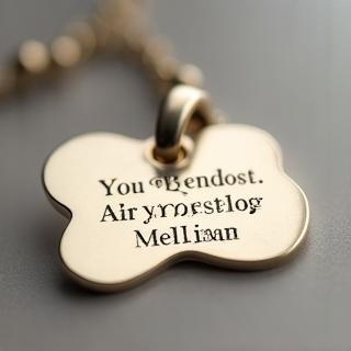 カスタムネームタグ：名入れ彫刻サービス付き